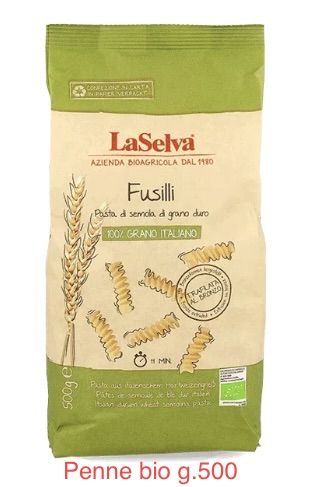 Bio cestoviny z tvrdej pšenice Fusilli 'La Selva bio'