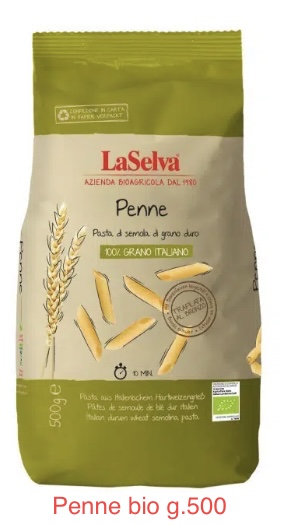 Bio cestoviny z tvrdej pšenicen Penne 'La Selva bio'