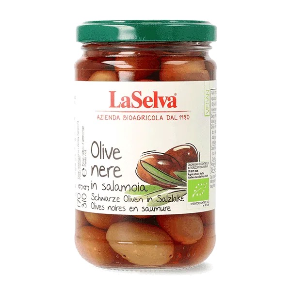 Čierne olivy v náleve bio 310g La Selva