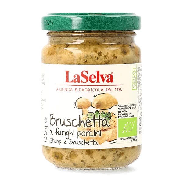 Bruschetta s hribmi "Bruschetta ai funghi porcini La selva"